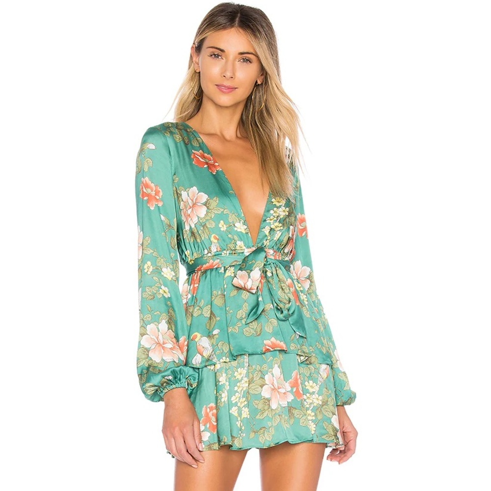 Majorelle Berkshire Mini Dress in Bellbird